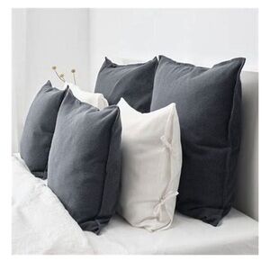 Ikea JOFRID Cushion cover blue Grey woven